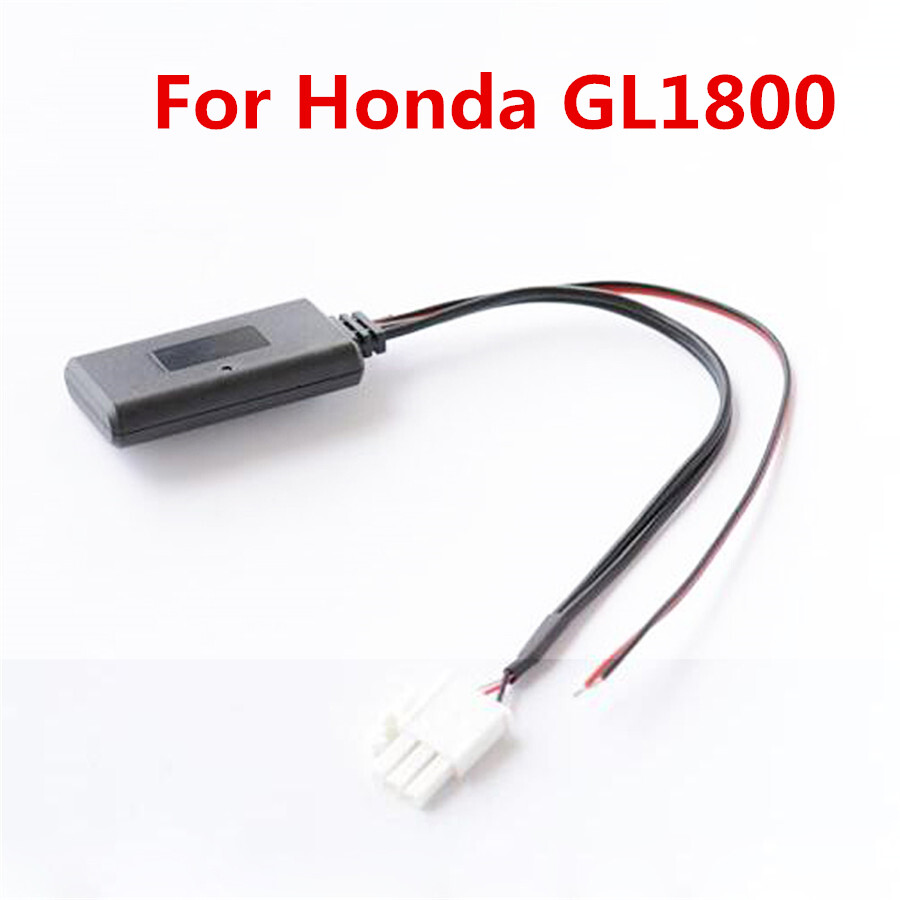Motorcycle 3-Pin Audio Bluetooth AUX Cable Adapter for Honda