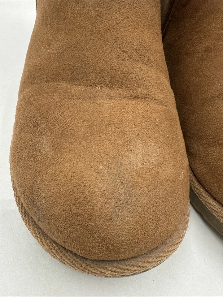 Airwalk 女式美国 6 1/2 码棕色麂皮绒人造毛皮衬里靴鞋 — 第 2/4 张图片