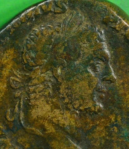 Römisches Kaiserreich ae Sesterz Münze von Caracalla MARS, GEFANGEN & SIEG @0706 - Bild 2 von 3