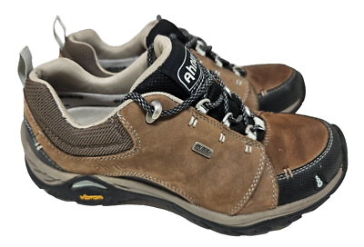 Ahnu Montara II Brown Leather Waterproof Hiking Shoes AF2280CCHP Womens Sz 