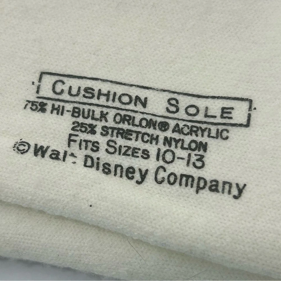 RARO! Calcetines de golf Mickey Mouse bordados vintage años 80 WALT DISNEY TALLA 10-13 Foto 4 de 4