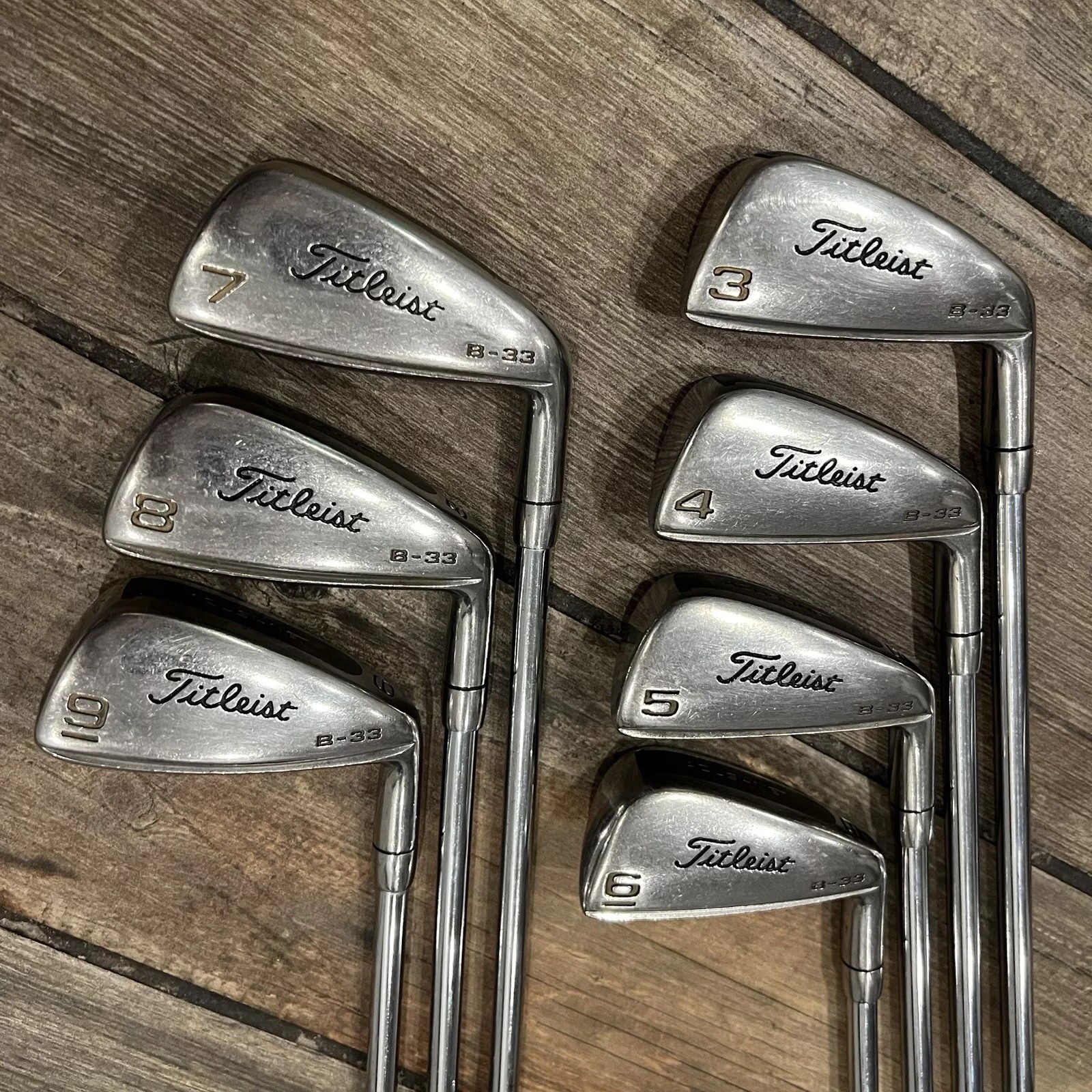 Titleist B33 Vintage iron set 39 Right Handed RH Regular