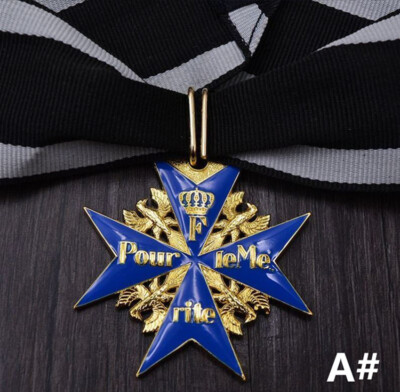 WW2 Prussian German Army WWI Gold Blue Max Pour Le Merite