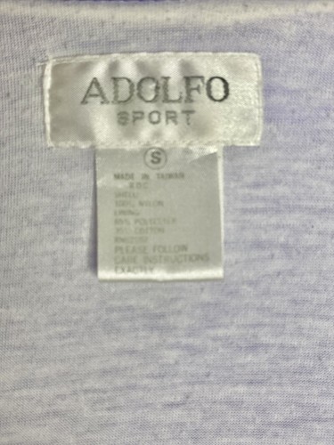 Women's Adolfo 90s Track Suit Jacket Small Purple Gray With Gemstones - Picture 9 of 11