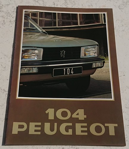 Catalogue publicitaire Peugeot 104 ZS ZL 1978 12 pages brochure ...