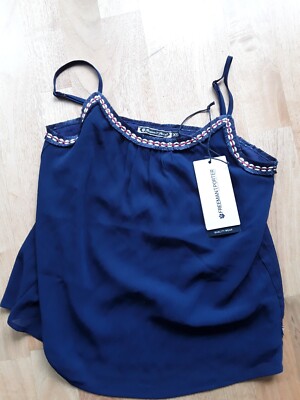 Freeman T. Porter FTP Top Shirt blau Trägertop Gr.XS Neu 40.-