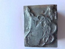 Vintage letterpress printing plate Pedigree coach built pram design 