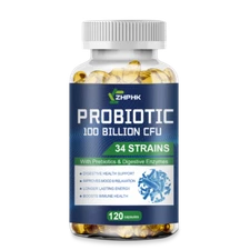 Probiotics 100 Billion CFU Potency Digestive Immune Gut Health 120 Capsules