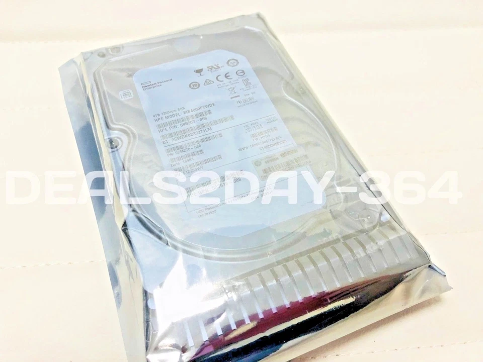 HP 4TB SAS SC HDD 7.2K 6GB 3.5" 695842-001 695510-B21 695507-008 W/ Caddy tray - Image 3 of 4