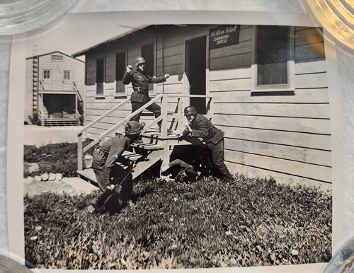 Lot of 5 Original WWII US Photos Generals Tanks Tank Destroyer 6th Armor Div. - Picture 5 of 7