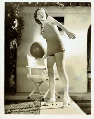 VINTAGE FOTO 1930-1940 MGM METRO GOLDWYN MAYER Maureen O'SULLIVAN Schauspielerin