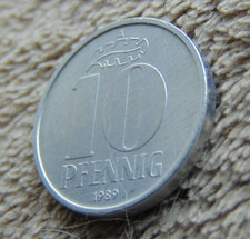 Monety, moneta ponad 10 fenigów, NRD, 1989 * A * rok ! ! !