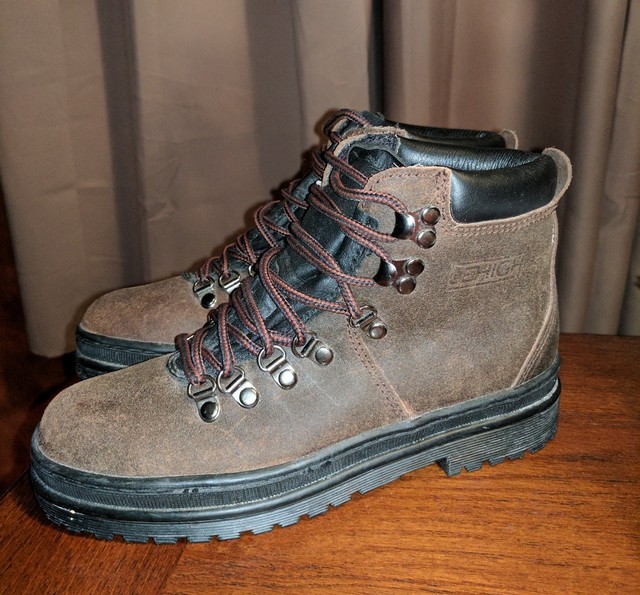 LEHIGH SAFETY WORK BOOTS HIKING MOUNTAINEERING TRAIL STEEL TOE LADIES 7