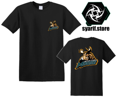 Manitoba Moose Team Men's Black T-Shirt Size S to 5XL