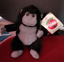 Coca-Cola Plush Collection 6" Gorilla Holding Soda Bottle 1996