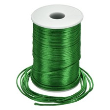 Nylon Satin Cord 2.5mm, 109 Yard Nylon String for Bracelet Green
