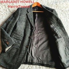 MARGARET HOWELL × Harris Tweed Tailored Jacket Dark Gray M-L