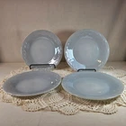 Vintage Fire King Gray Laurel Dinner Plates Set Of 4 Ovenware 9"
