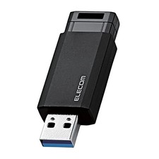 ELECOM USB Memory 128GB USB3.2 Gen1 /USB3.1 Gen1 /USB3.0/USB2.0 Knock Type Black