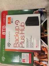 Seagate 8TB Backup Plus Hub USB 3.0 External Desktop Drive brand new unopened