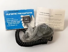 Vintage Realistic CB Microphone 21-1172A Dynamic Push-To-Talk w Box Manual