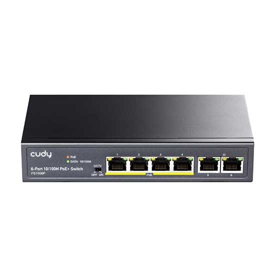 Switch Ethernet 4 Porte PoE + 2 Uplink 60W - Setup Domotica Semplice