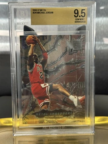 MICHAEL JORDAN 1996-97 Fleer Metal - Metal Shredders #241 BGS 9.5 Chicago Bulls