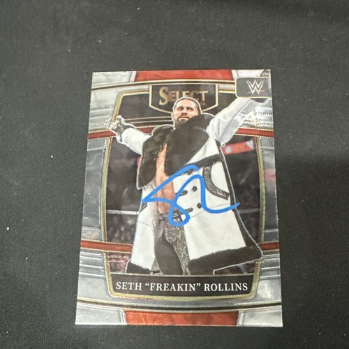 Seth "Freakin" Rollins Signed 2022 Panini Select WWE Card #8 JSA AUTO