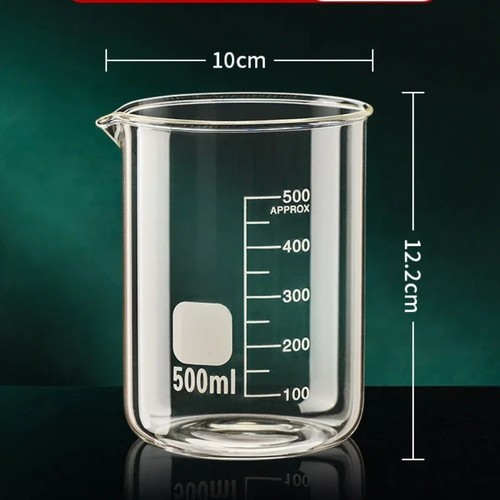 Lab Beaker Glass Color 50ml - 1000ml Borosilicate Glass Beaker Lab Flask Measuring Cup Heat ...