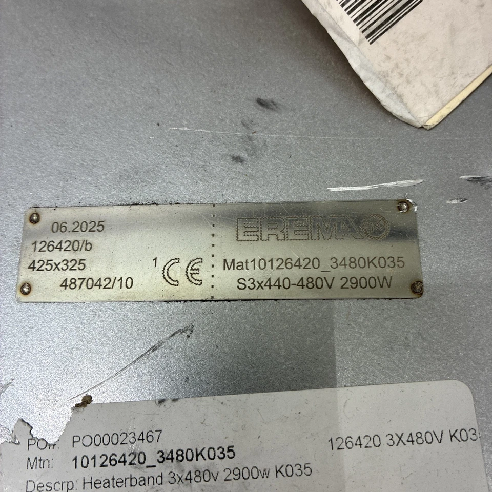 Erema Heizplatte S3x440-480V 2900W ***gebraucht ungeprüft** - Bild 2 von 4