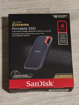 SanDisk Extreme Portable SSD 4TB   V2 (1050 MB/s)   NEU - SDSSDE61-4T00-G25