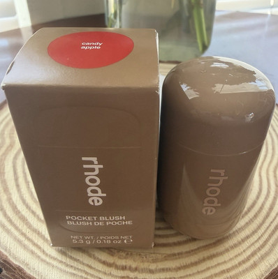 rhode Pocket Blush Buildable Satin Stick Blush Candy Apple 0.18 oz