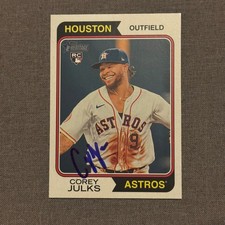 COREY JULKS Signed Autographed 2023 Topps Heritage High Number Card Astros #623