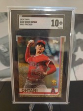 2019 Topps Rookie Cup Shohei Ohtani #600 Gold /2019 SGC 10 🔥