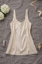Vtg Lorraine Lingerie Camisole Cami Lace Tank Fairycore Cottagecore Romantic Y2K