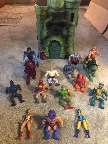 Vintage He-Man Masters Of The Universe MOTU Figures Battle Cat Panthor Castle