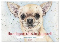"Calendar 2027 · US Version · Dog Portraits In Watercolor (Wall Calendar 2027 17\""