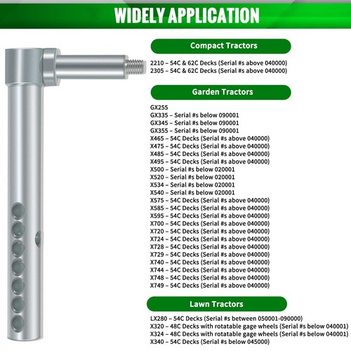 AM120681 Braccio supporto ruota destro posteriore e sinistro anteriore per rasaerba John Deere - Foto 2 di 15