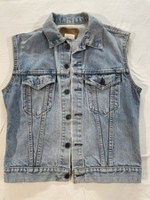 Levi's 80s 90s Made in Canada Trucker Denim Vest Men's sz unknown