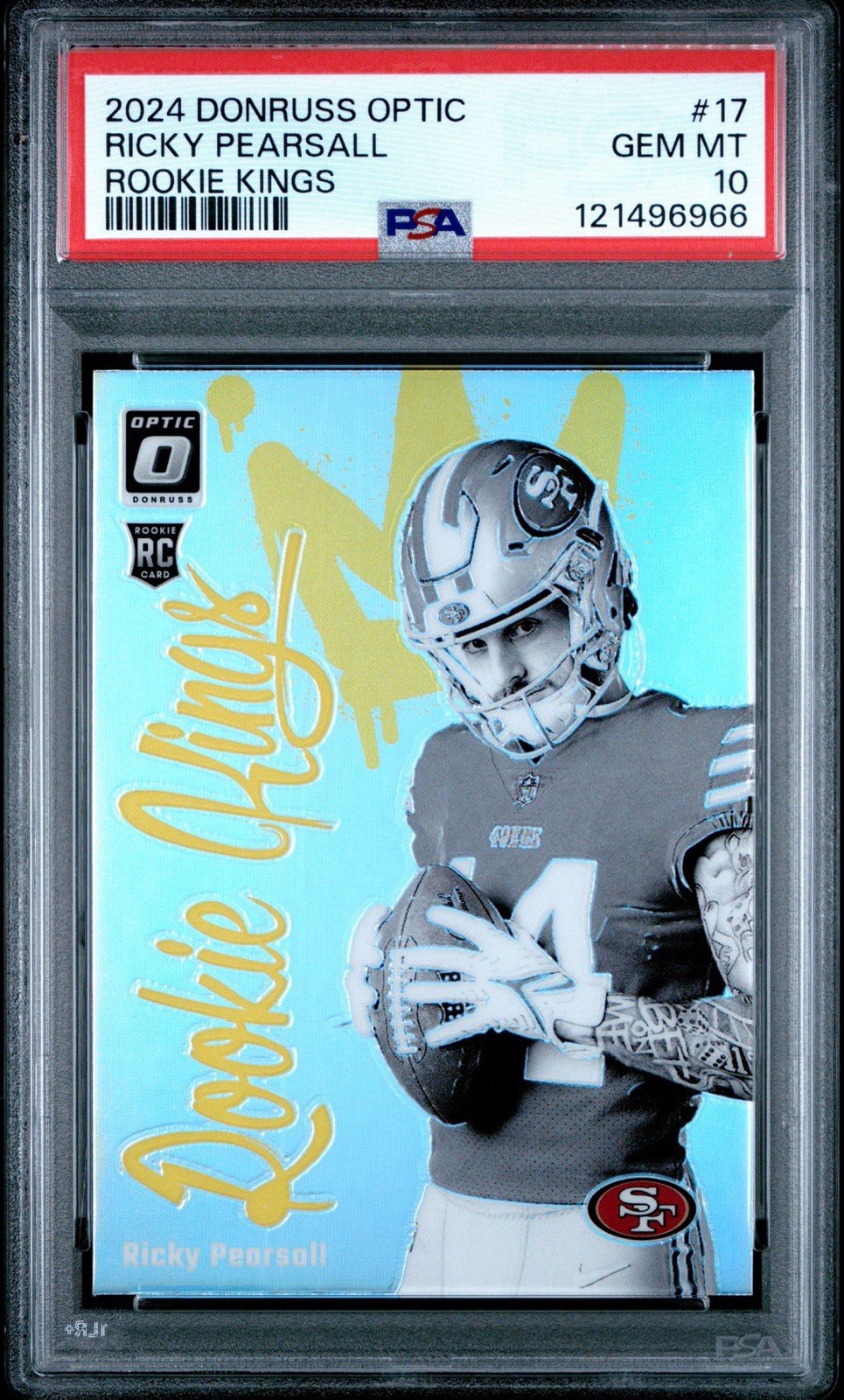 2024 Panini Donruss Optic #17 Ricky Pearsall PSA 10 RC Rookie Kings Case Hit SSP