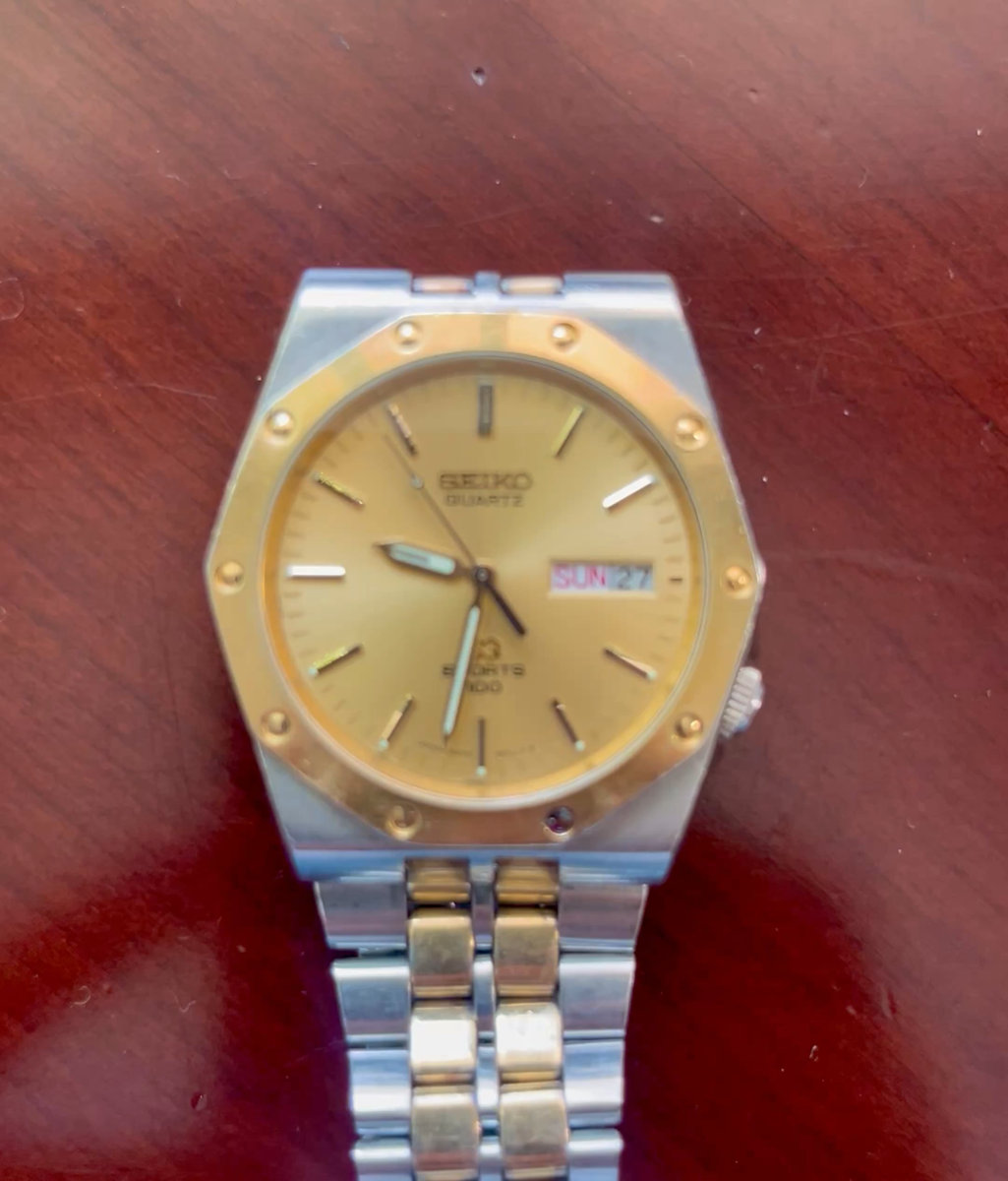 Seiko Quartz Sports 100 (8229-8010) Royal Oak Style - ORIGINAL