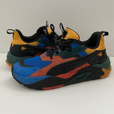 Puma RS Trck Sneakers Blue Black Saffron 391576-01 Mens 11 Great condition fenty