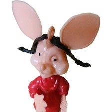 Topo Gegos Rosie 4 In Celluloid  Figure.vintage