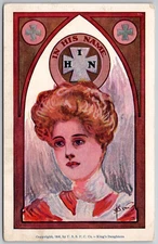 1906 Postcard Kings Daughters Maltese Cross Fraternal Order Series USSPC Co