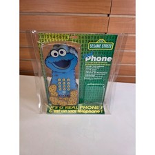 T75 - Cookie Monster Sesame Street 1997 Cool Soft Foam Phone   Recyco