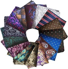 15 Pcs Pocket Squares sets for ManAssorted Colors Men Suit Pocket Square Hand