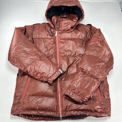 Bonfire Dakar Ski Jacket Mens XL Red Puffer Hooded Insulated Snowboard Winter