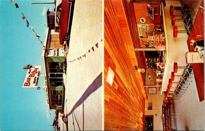 Key Largo FL Mac's Bar-B-Que Restaurant Postcard