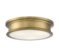 Savoy House 6-133-16 Watkins 3 Light 16"W Flush Mount Drum - Brass