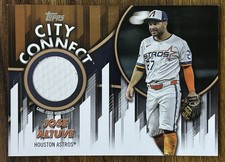 2026 Topps City Connect Relic #CC-JA Jose Altuve Gold 6/50 Houston Astros